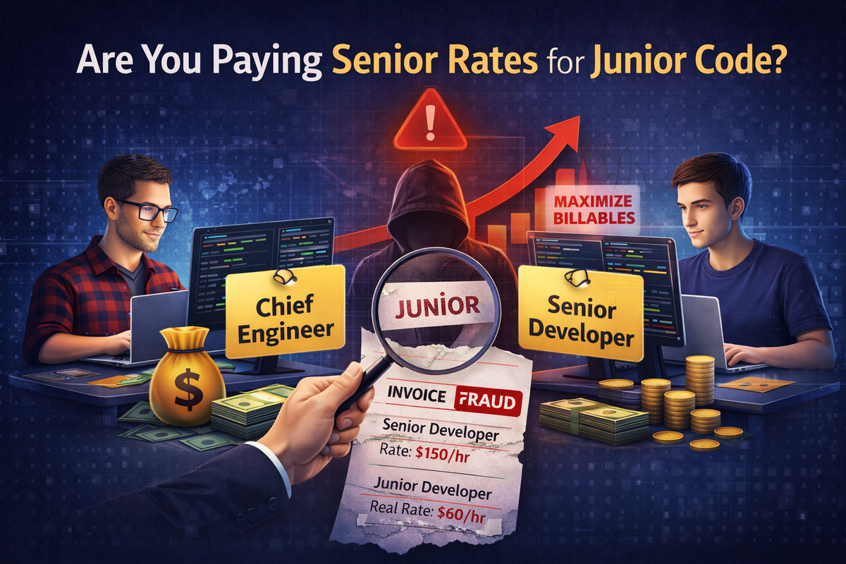 Are you paying senior rates for junior code?