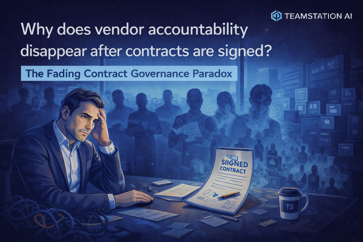 Why does vendor accountability disappear after contracts are signed?
