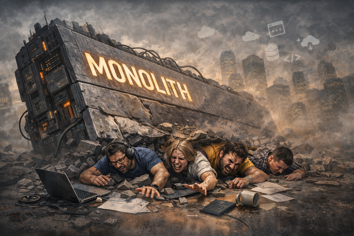 Why is the monolith crushing the team?