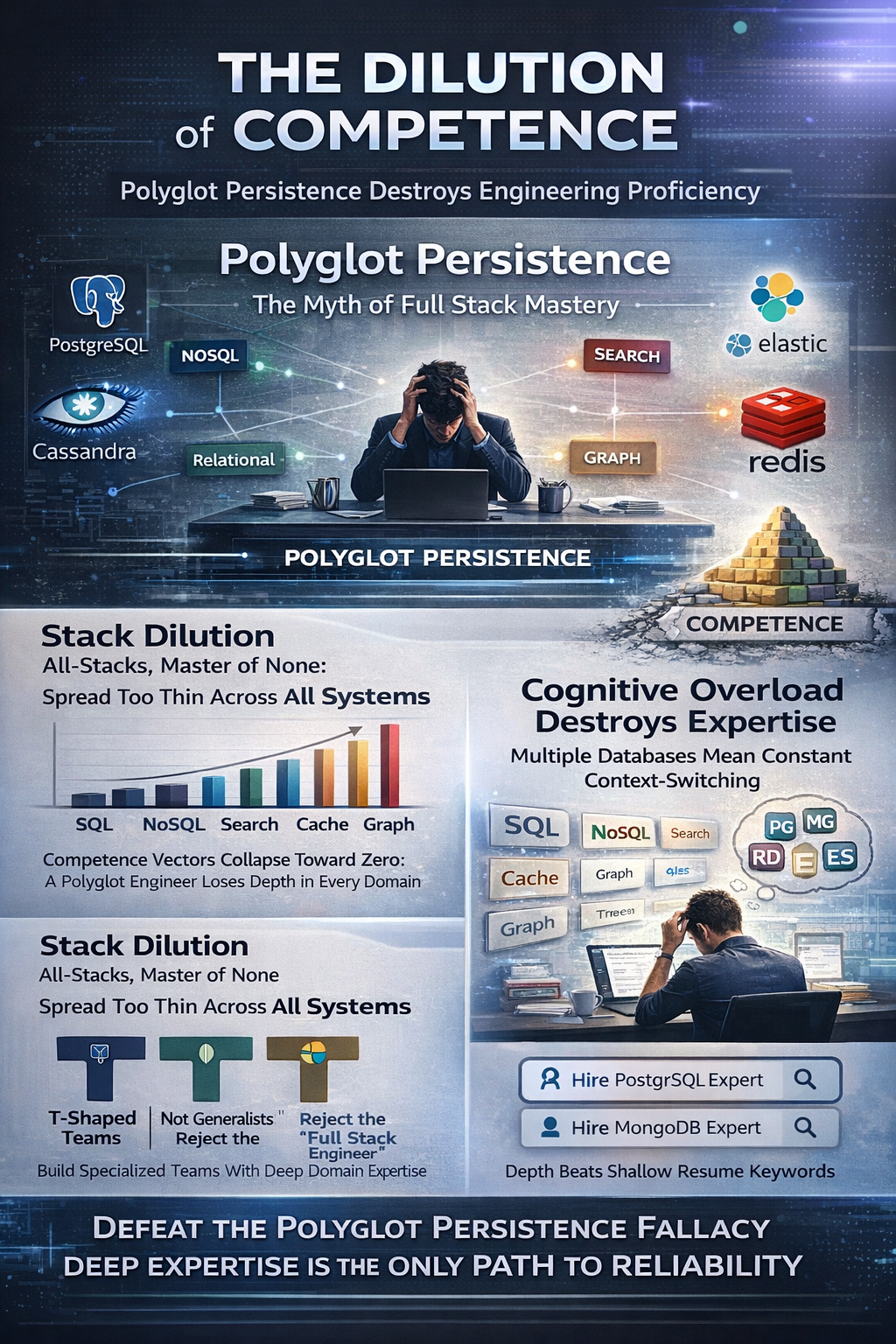 The Polyglot Persistence Fallacy: Stack Dilution Risks in Distributed Architectures